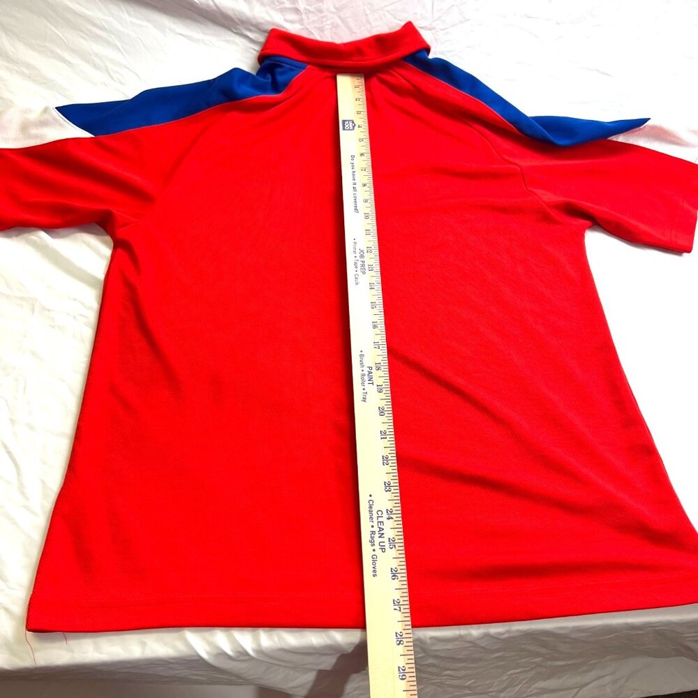 Texas Rangers Baseball TX3 Cool Red Polo Shirt Size L/G Mens Athletic Fit - Picture 9 of 10